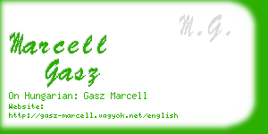 marcell gasz business card